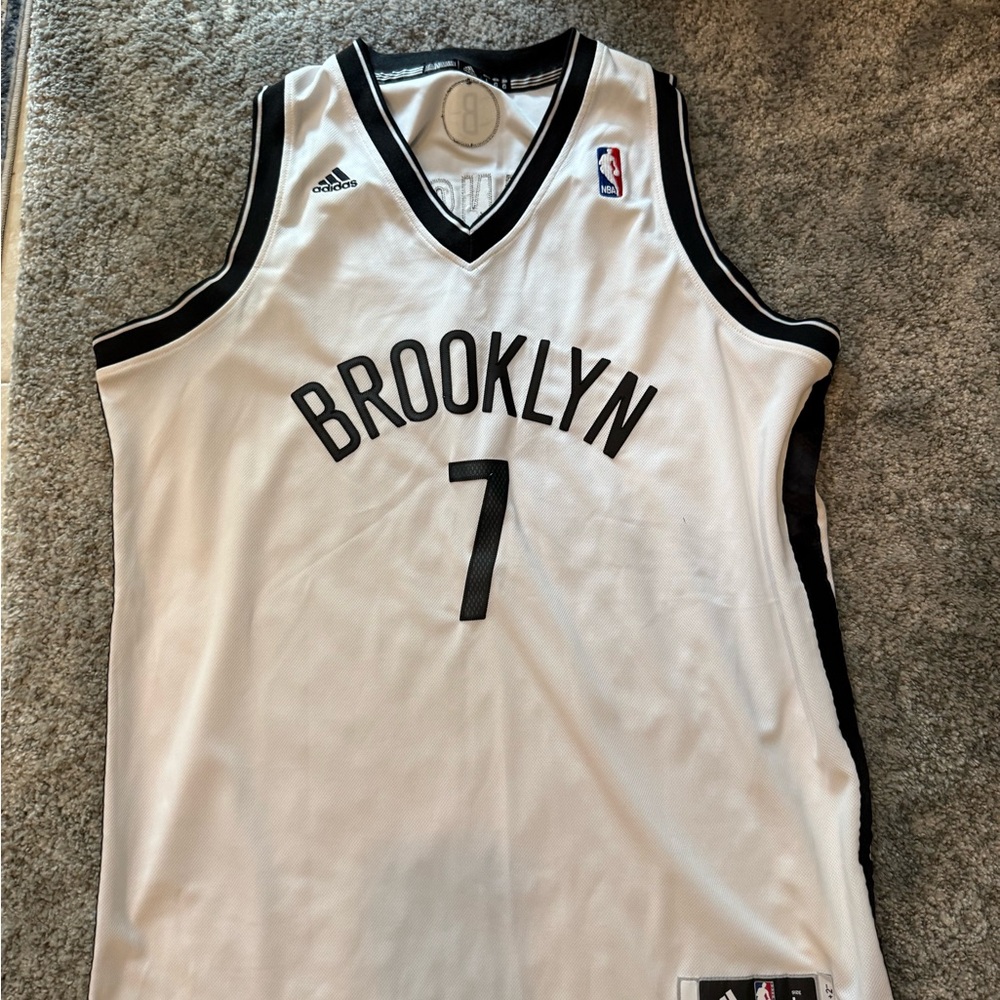 Adidas Brooklyn Basketball Jersey - White and Black